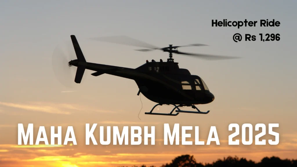 mahakumbh helicopter booking